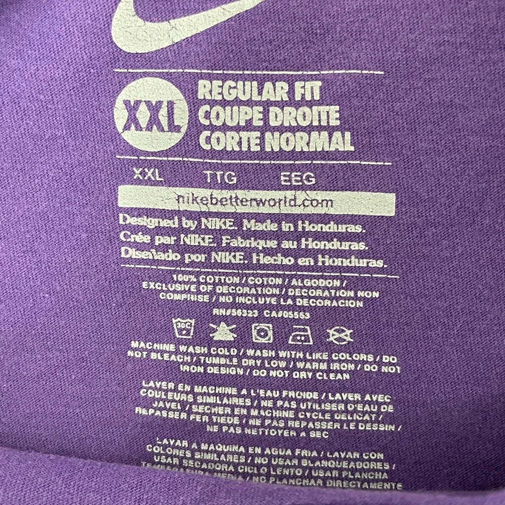 My Game Is R Rated Shirt Men XXL Purple Center Swoosh Sportswear Regular Fit Tee